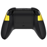 eXtremeRate Chrome Gold Performance Non-Slip Texture Rubberized Grips Replacement Back Panels for Xbox Series X/S Controller - PX3C3008