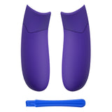eXtremeRate Rubberized Purple Performance Non-Slip Texture Rubberized Grips Replacement Back Panels for Xbox Series X/S Controller - PX3C3005