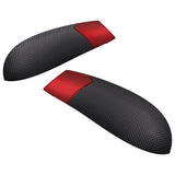 eXtremeRate Rubberized Scarlet Red & Black Performance Non-Slip Texture Rubberized Grips Replacement Back Panels for Xbox Series X/S Controller - PX3C3003