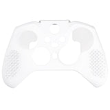 eXtremeRate PlayVital White Soft Anti-Slip Silicone Cover Skins, Controller Protective Case for New Xbox One Elite Series 2 (Model 1797 and Core Model 1797) with Thumb Grips Analog Caps - XBOWP0059GC