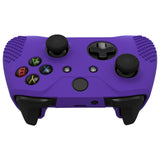 eXtremeRate PlayVital Soft Silicone Controller Cover Thumb Stick  Caps for Xbox One S for Xbox One X - Purple - XBOWP0056GC