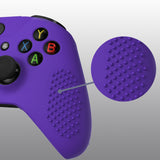 eXtremeRate PlayVital Soft Silicone Controller Cover Thumb Stick  Caps for Xbox One S for Xbox One X - Purple - XBOWP0056GC