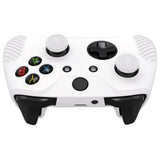 eXtremeRate PlayVital Soft Silicone Controller Cover Thumb Stick  Caps for Xbox One S for Xbox One X - White - XBOWP0057GC