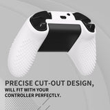 eXtremeRate PlayVital Soft Silicone Controller Cover Thumb Stick  Caps for Xbox One S for Xbox One X - White - XBOWP0057GC