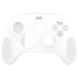 eXtremeRate PlayVital Soft Silicone Controller Cover Thumb Stick  Caps for Xbox One S for Xbox One X - White - XBOWP0057GC