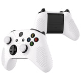 eXtremeRate PlayVital Soft Silicone Controller Cover Thumb Stick  Caps for Xbox One S for Xbox One X - White - XBOWP0057GC