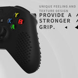 eXtremeRate PlayVital Soft Silicone Controller Cover Thumb Stick  Caps for Xbox One S for Xbox One X Black-XBOWP0001GC