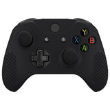 eXtremeRate PlayVital Soft Silicone Controller Cover Thumb Stick  Caps for Xbox One S for Xbox One X Black-XBOWP0001GC