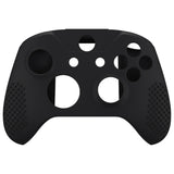 eXtremeRate Soft Silicone Controller Cover Thumb Stick  Caps for Xbox One S for Xbox One X Black-XBOWP0001GC
