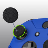 eXtremeRate PlayVital Soft Dark Blue Silicone Controller Cover Grips Caps for Xbox One S for Xbox One X-XBOWP0040GC