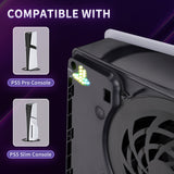 eXtremeRate 7 Colors 40 Effects RGB RAINBOW Logo LED Kit for PS5 Slim/Pro Console, Illuminated Decoration Logo LED for PS5 Slim/Pro Disc & Digital Console - PFLED18