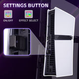 eXtremeRate 7 Colors 40 Effects RGB RAINBOW Logo LED Kit for PS5 Slim/Pro Console, Illuminated Decoration Logo LED for PS5 Slim/Pro Disc & Digital Console - PFLED18