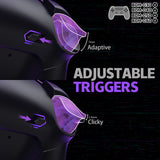 eXtremeRate RISE4 Plus MAX Back Paddles Kit with Clicky Trigger Stops & Rubberized Grip for PS5 Controller BDM-030/040/050/060 - Black - HKCPFM001M3