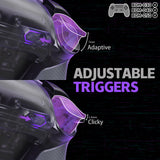 eXtremeRate RISE4 Plus MAX Back Paddles Kit with Clicky Trigger Stops & Rubberized Grip for PS5 Controller BDM-030/040/050 - Clear & Gray - HKCPFM007M2