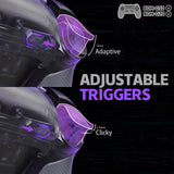 eXtremeRate RISE Plus MAX Back Paddles Kit with Clicky Trigger Stops & Rubberized Grip for PS5 Controller BDM-010/020 - Clear & Gray - GQTPFM007