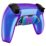 eXtremeRate Rainbow Aura Blue & Purple Real Metal Buttons (RMB) Version RISE4 Remap Kit for PS5 Controller BDM-030/040 - Chameleon Purple Blue - YPFJ7014G3