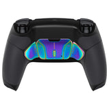 eXtremeRate Rainbow Aura Blue & Purple Real Metal Buttons (RMB) Version RISE4 Remap Kit for PS5 Controller BDM-030/040 - Rubberized Black - YPFJ7011G3