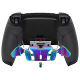 eXtremeRate Rainbow Aura Blue & Purple Real Metal Buttons (RMB) Version RISE4 Remap Kit for PS5 Controller BDM-010/020 - Rubberized Black - YPFJ7011