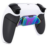 eXtremeRate Rainbow Aura Blue & Purple Real Metal Buttons (RMB) Version RISE4 Remap Kit for PS5 Controller BDM-010/020 - Rubberized White Black - YPFJ7012