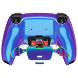 eXtremeRate Rainbow Aura Blue & Purple Real Metal Buttons (RMB) Version RISE Remap Kit for PS5 Controller BDM-030/040 - Chameleon Purple Blue - XPFJ7014G3