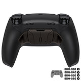 eXtremeRate Real Metal Buttons (RMB) Version RISE4 Plus MAX Back Paddles Kit with Clicky Trigger Stops & Rubberized Grip for PS5 Controller BDM-030/040/050/060 - Black - HKCPFJ001M3