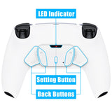 eXtremeRate Remappable RISE4 V3 Remap Kit for PS5 Controller BDM-030/040/050 - White - YPFP3006G4