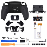 eXtremeRate Remappable RISE4 V3 Remap Kit for PS5 Controller BDM-030/040/050/060 - Rubberized Black - YPFU6001G5