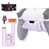eXtremeRate Remappable RISE4 V3 Remap Kit for PS5 Controller BDM-030/040/050/060 - Rubberized White - YPFU6002G5