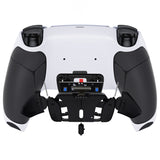 eXtremeRate Remappable RISE4 V3 Remap Kit for PS5 Controller BDM-030/040/050/060 - Rubberized White Black- Black - YPFU6010G5