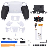 eXtremeRate Remappable RISE4 V3 Remap Kit for PS5 Controller BDM-030/040/050/060 - Rubberized White Black- White - YPFU6011G5