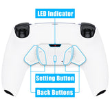 eXtremeRate Remappable RISE4 V3 Remap Kit for PS5 Controller BDM-030/040/050/060 - White - YPFP3006G5