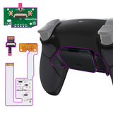 eXtremeRate Remappable RISE V4 Remap Kit for PS5 Controller BDM-030/040/050/060 - Rubberized Black - XPFU6001G5