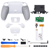 eXtremeRate Remappable RISE V4 Remap Kit for PS5 Controller BDM-030/040/050/060 - Rubberized White - XPFU6002G5