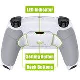 eXtremeRate Remappable RISE V4 Remap Kit for PS5 Controller BDM-030/040/050/060 - Rubberized White - XPFU6002G5