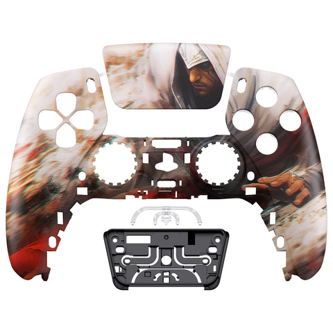 eXtremeRate Assassin Front Housing Shell Compatible with ps5 Controller BDM-010/020/030/040/050, DIY Replacement Shell Custom Touch Pad Cover Compatible with ps5 Controller - ZPFR015G3