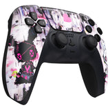 eXtremeRate Lovely Punky Bunny Front Housing Shell Compatible with ps5 Controller BDM-010/020/030/040, DIY Replacement Shell Custom Touch Pad Cover Compatible with ps5 Controller - ZPFR016G3