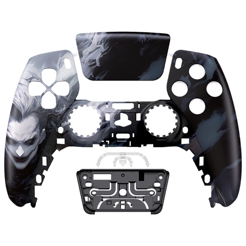 eXtremeRate The Dark Clown Front Housing Shell Compatible with ps5 Controller BDM-010/020/030/040/050, DIY Replacement Shell Custom Touch Pad Cover Compatible with ps5 Controller - ZPFR012G3
