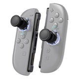 eXtremeRate Replacement 3D Joystick & Thumb Grips & Side Rail Shell Buttons for Nintendo Switch 2 JoyCon - Black - YVENTM005