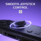 eXtremeRate Replacement 3D Joystick & Thumb Grips & Side Rail Shell Buttons for Nintendo Switch 2 JoyCon - Black - YVENTM005