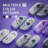 eXtremeRate Replacement 3D Joystick & Thumb Grips & Side Rail Shell Buttons for Nintendo Switch 2 JoyCon - Black - YVENTM005
