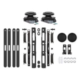 eXtremeRate Replacement 3D Joystick & Thumb Grips & Side Rail Shell Buttons for Nintendo Switch 2 JoyCon - Black - YVENTM005