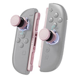 eXtremeRate Replacement 3D Joystick & Thumb Grips & Side Rail Shell Buttons for Nintendo Switch 2 JoyCon - Cherry Blossoms Pink - YVENTM006