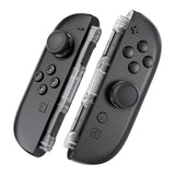 eXtremeRate Replacement 3D Joystick & Thumb Grips & Side Rail Shell Buttons for Nintendo Switch 2 JoyCon - Clear - YVENTM001