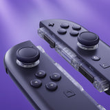 eXtremeRate Replacement 3D Joystick & Thumb Grips & Side Rail Shell Buttons for Nintendo Switch 2 JoyCon - Clear - YVENTM001