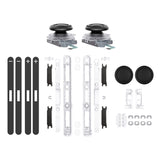 eXtremeRate Replacement 3D Joystick & Thumb Grips & Side Rail Shell Buttons for Nintendo Switch 2 JoyCon - Clear - YVENTM001