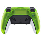 eXtremeRate Clear Lime Green Custom Back Housing Bottom Shell Compatible with ps5 Edge Controller, DIY Replacement Back Shell Cover Compatible with ps5 Edge Controller - DQZEGM008