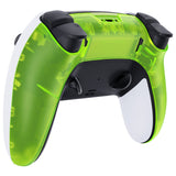 eXtremeRate Clear Lime Green Custom Back Housing Bottom Shell Compatible with ps5 Edge Controller, DIY Replacement Back Shell Cover Compatible with ps5 Edge Controller - DQZEGM008
