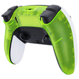 eXtremeRate Clear Lime Green Custom Back Housing Bottom Shell Compatible with ps5 Edge Controller, DIY Replacement Back Shell Cover Compatible with ps5 Edge Controller - DQZEGM008
