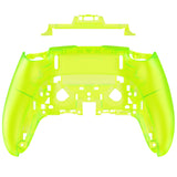 eXtremeRate Clear Lime Green Custom Back Housing Bottom Shell Compatible with ps5 Edge Controller, DIY Replacement Back Shell Cover Compatible with ps5 Edge Controller - DQZEGM008