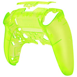 eXtremeRate Clear Lime Green Custom Back Housing Bottom Shell Compatible with ps5 Edge Controller, DIY Replacement Back Shell Cover Compatible with ps5 Edge Controller - DQZEGM008